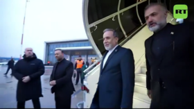 Top Iranian diplomat arrives in Russia (VIDEO)