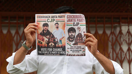 How India&rsquo;s &lsquo;Cockroach Party&rsquo; went from viral meme to Western media darling