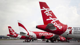 FILE PHOTO: Air Asia planes at Kuala Lumpur International Airport, Malaysia.