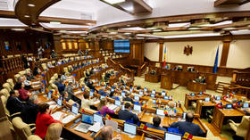 FILE PHOTO: The Moldovan Parliament chamber.