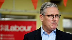 British Prime Minister Keir Starmer reacts as he speaks to supporters following local elections at Kingsdown Methodist Church in London, England, May 8, 2026