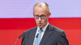 German Chancellor Friedrich Merz delivers a speech at the DGB congress in Berlin, Germany, on May 12, 2026.
