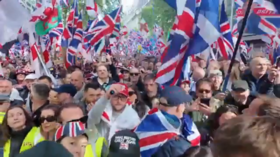 Massive crowds gather in London for anti-immigration march (VIDEOS)