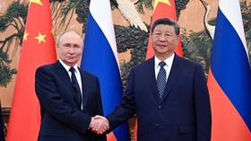 Russian President Vladimir Putin and Chinese President Xi Jinping meet in Beijing on September 2, 2025.