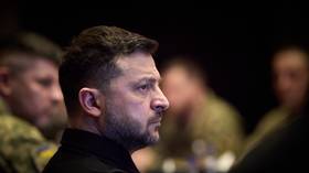 Ukraine's Vladimir Zelensky meets senior officials during a visit to Abu Dhabi, UAE, on March 28, 2026.