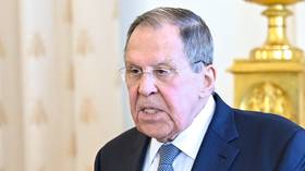 Russian Foreign Minister Sergey Lavrov speaks at the ministry's Africa Day event in Moscow, Russia, on May 25, 2026.