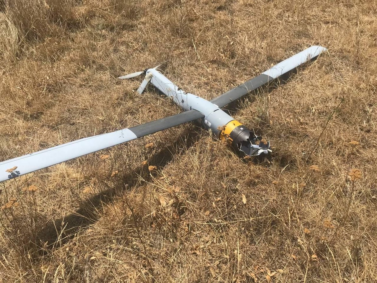 An Anduril Industries Altius-600m loitering munition, seen in Ukraine in 2024