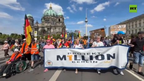 Thousands march in Berlin demanding Merz step down