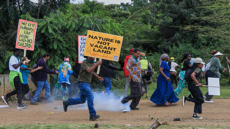Ex-Kenyan chief justice arrested at protest (VIDEO