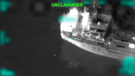 Third tanker on fire off Oman after US strikes