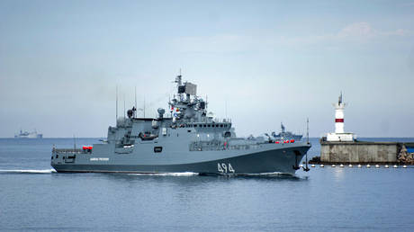 MoD investigating reports Russian warship fired warning shots near yacht in Channel