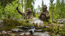 British troops deploy an Anduril Bolt kamikaze drone during the Northern Star 2026 NATO exercise in Finland 50 km from the Russian border.