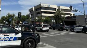 Man with ‘bomb’ barricades himself inside California bank