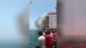 Indian crew rescued from ship hit by US missile (VIDEO) 