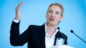 AfD party co-leader Alice Weidel speaks at a press conference in Berlin, Germany, June 9, 2026.