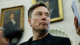 Elon Musk attends a press conference with US President Donald Trump and South African President Cyril Ramaphosa  at the White House in Washington DC, May 21, 2025