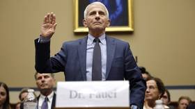 Dr. Anthony Fauci is sworn-in before testifying before a House subcommittee on the origins of Covid-19 in June 2024.