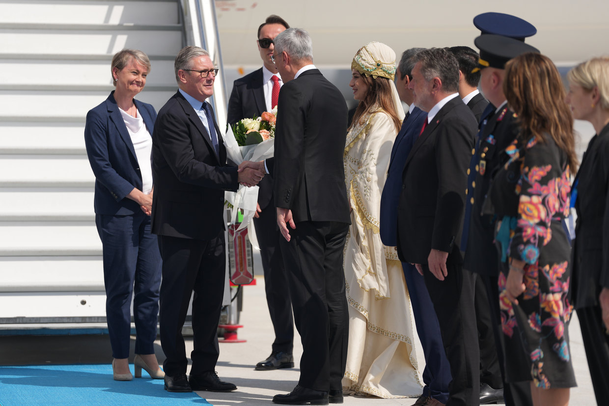 British Prime Minister Keir Starmer arrives at the NATO summit in Ankara, Türkiye, July 7, 2026