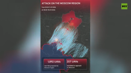 Moscow Mayor Releases Map of Ukrainian Drone Strikes on Region