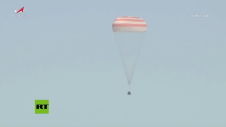 WATCH Russian-US space crew return to Earth (VIDEO)