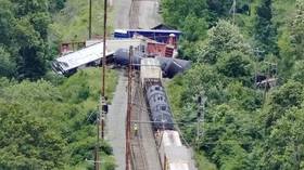 Train crash triggers hazmat response in US (VIDEOS)
