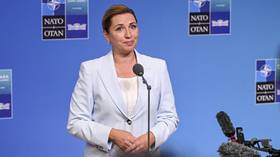 Danish Prime Minister Mette Frederiksen Ankara at the NATO leaders summit in Türkiye.