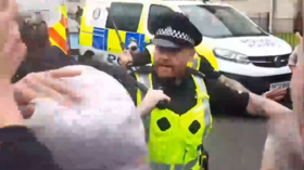 UK police draw batons on enraged crowd protesting rape (VIDEO)