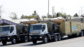 FILE PHOTO of Iran’s ‘Emad’ ballistic missile during a military parade.