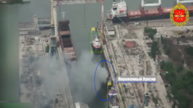 Russian kamikaze drones strike Ukrainian ships (MOD VIDEOS)