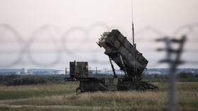 A US-made MIM-104 Patriot air defense system deployed at Rzeszow Airport in Poland.