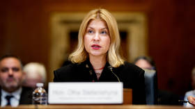 Kiev’s envoy to the US, Olga Stefanishina, speaks at a US Congressional hearing on Ukrainian claims that Russia practices state-sanctioned child abduction.