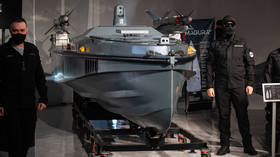 Kirill Budanov, former head of Ukrainian military intelligence agency HUR, during a presentation of Magura naval drones in Kiev in 2025.