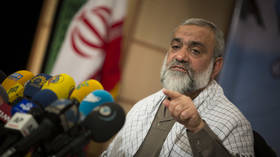 Iranian General Mohammad Reza Naqdi during a press conference in 2014.