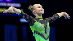 Russian Olympic star clinches second gold at European Gymnastics Championship