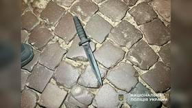 Draft officer fatally stabbed in Ukraine (VIDEO)