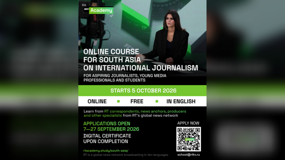 UNITING SOUTH ASIA: RT ACADEMY LAUNCHES FIRST ONLINE COURSE FOR THE REGION