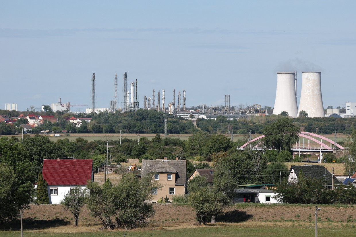 Leuna Chemical Park, one of the biggest chemical industrial complexes in Germany, Bad Durrenberg, Saxony-Anhalt, August 21, 2026.