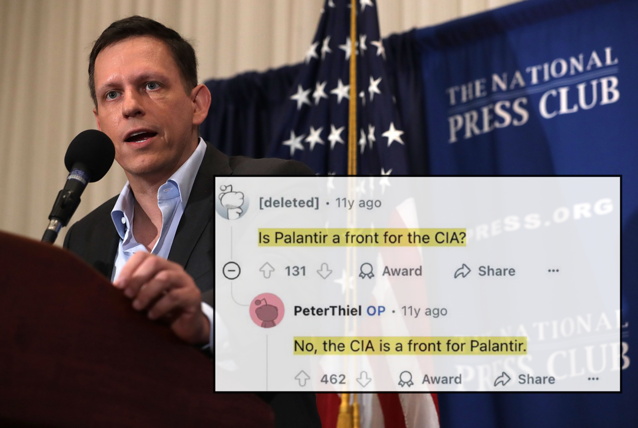 A reply by Peter Thiel from a 2014 'Ask Me Anything' session on Reddit