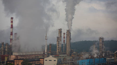 A view of the Mangalore Refinery and Petrochemicals Limited in Mangaluru, India. (FILE PHOTO)