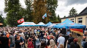An Alterantive for Germany campaign event in Haldensleben, Saxony-Anhalt, Germany, September 1, 2026.