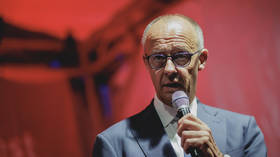 German Chancellor Friedrich Merz delivers a speech at the German Parliamentary Society in Berlin, Germany, on September 7, 2026.