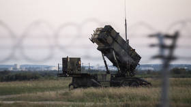 A launcher for the US-produced Patriot long-range air defense system deployed at Poland’s Rzeszow Airport.
