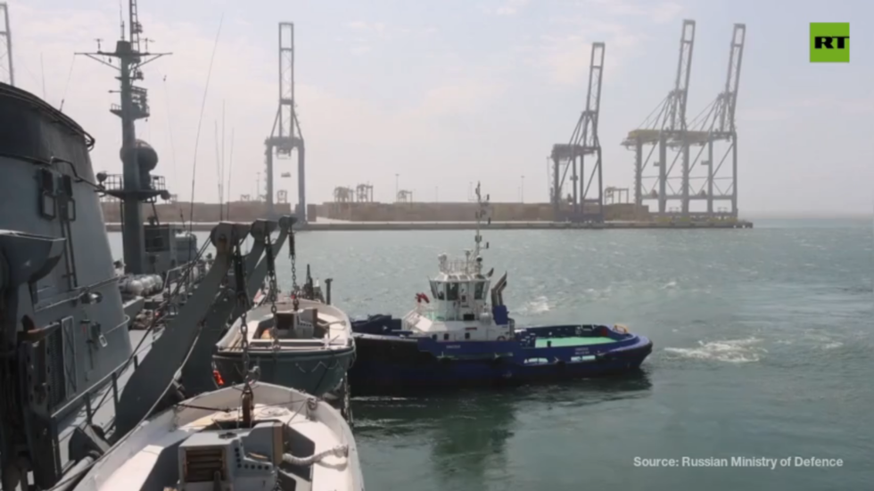 Russian Navy ship makes another stop on African voyage (VIDEO)