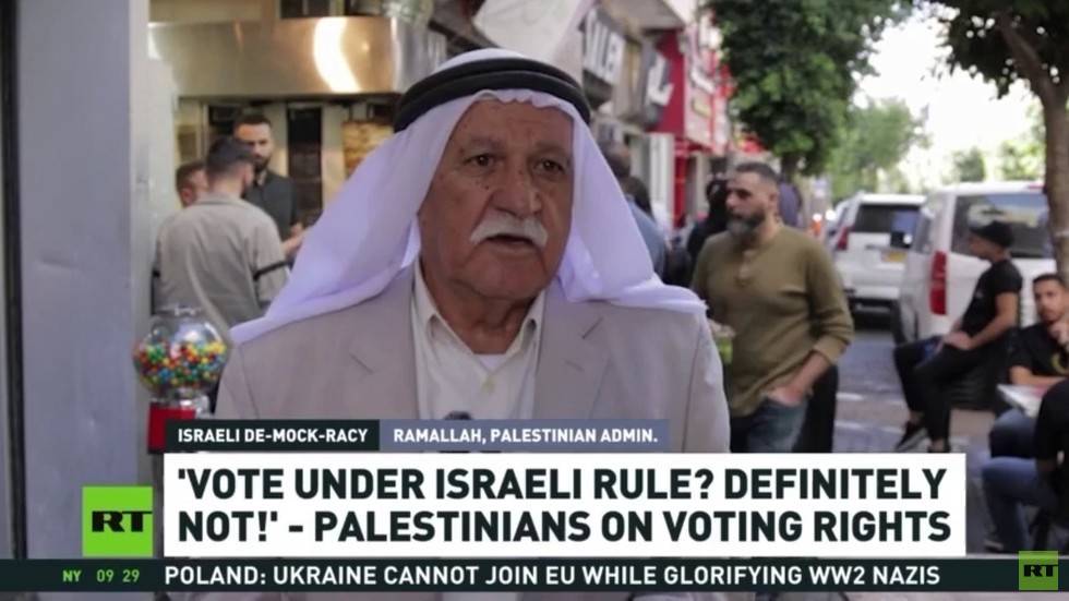 Democracy for whom? Palestinians shut out of Israeli vote – RT reports (VIDEO)