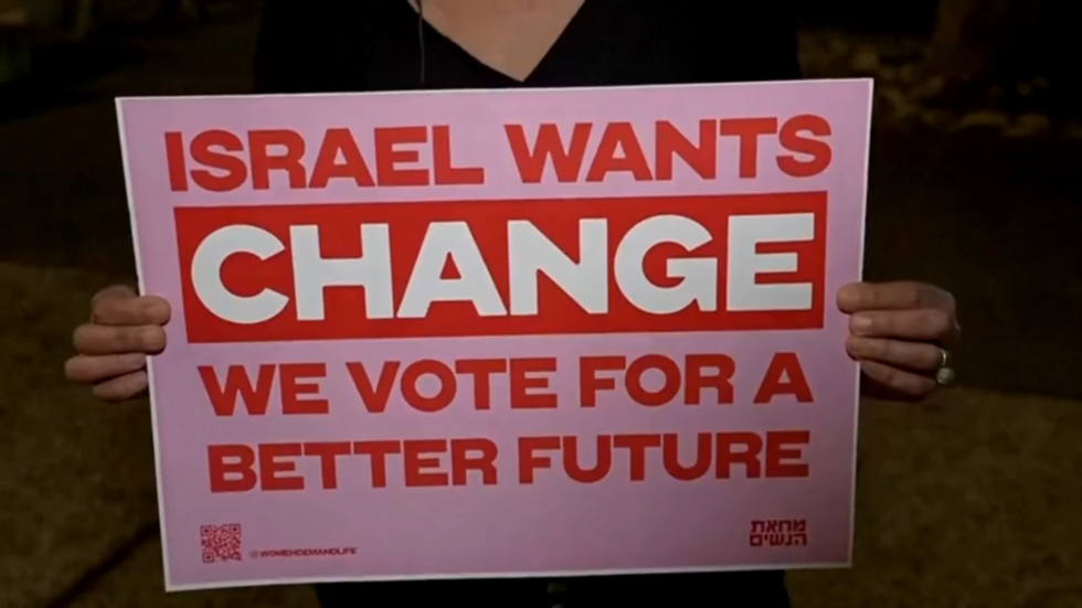 Thousands protest against Netanyahu ahead of Israeli election (VIDEO)
