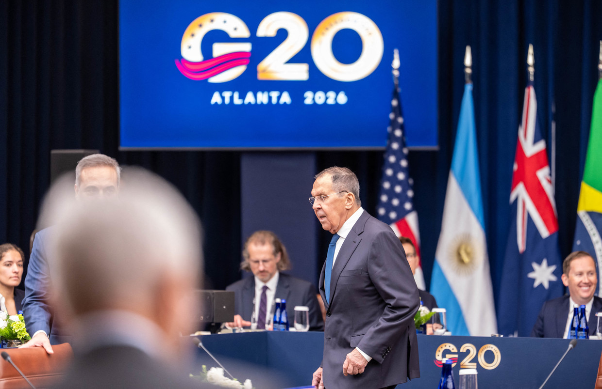 Russian Foreign Minister Sergey Lavrov takes part in the G20 foreign ministers' meeting in Atlanta, Georgia, October 30, 2026