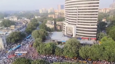 Indian opposition marches to Supreme Court over voter rolls (VIDEO)