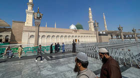 The Prophet's Mosque is seen in Medina, Saudi Arabia on October 25, 2023.