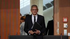 Martin Jaeger, head of the Bundesnachrichtendienst (BND), arrives to speak in the annual open hearing of Germany's three intelligence services at the Bundestag in Berlin, Germany, October 5, 2026