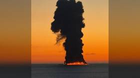 Oil tanker ablaze after sea-drone attack off Russian Black Sea coast
